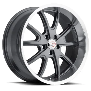 Vision Wheel American Muscle – 143 TORQUE – Gunmetal – 15″x7″ 6mm – Summer Wheels – 143-5765GMML6
